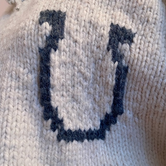 RARE Vintage HandKnit Mary Maxim Pattern Project Hail Mary Curling Sweater - Picture 7 of 10